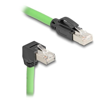 Delock RJ45 Network Cable CAT.6A Male a Male Unten Angular Sf/UTP — image 1