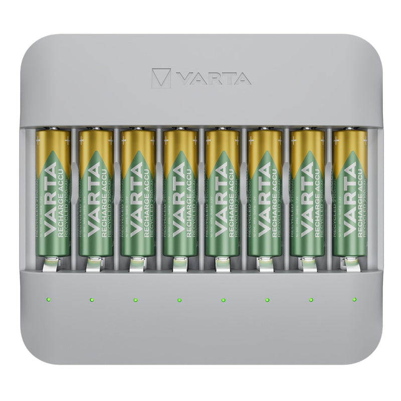 Varta Charger Eco Charger Multi Recycled + 8 Batteries Aa Recargables 56816 2100MAH