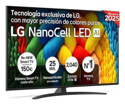 LG TV 55' Nanocell 55NANO81A6A Ultra HD 4K Smart TV Wi-Fi — image 1