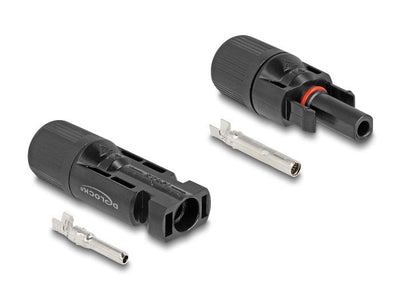 Delock Connectors Solares DL4 Cables Prensar, Male And Female Black 2 Units — image 1