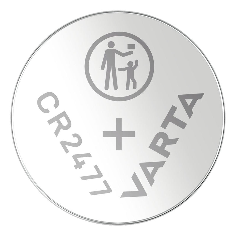 Varta Cr 2477 Battery Button Litio, 3V, 1 Pieces Silver 13G