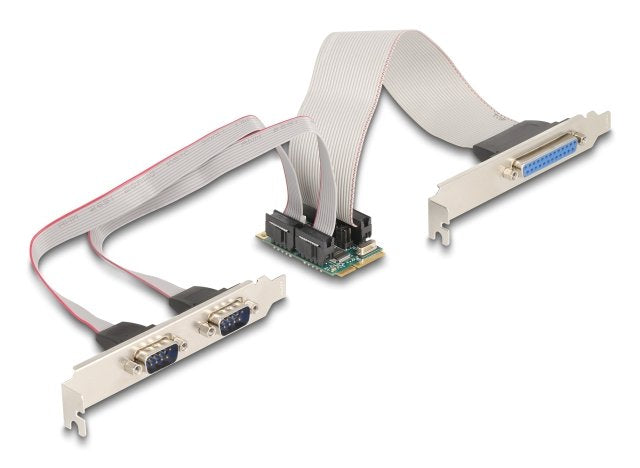 Mini PCIE I Or PCIE Full Size 1 X Parallel, 2 X Serie RS-232 With Power Supply 5V 12V
