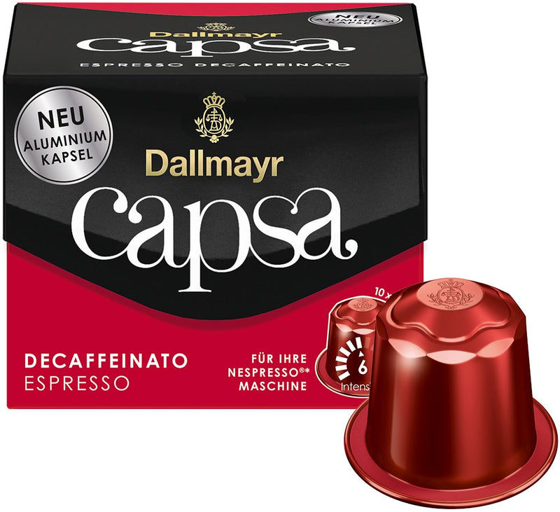 Dallmayr Capsa Espresso Decaffeinato Kaffeekapseln, Arabicabohnen Kräftig, 39 Units
