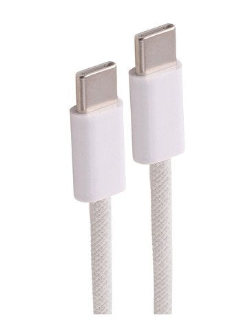 Shiverpeaks USB-C Cable Charging 2.0, 60W, White Textil, 2M