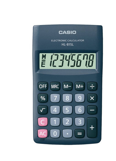 Casio Calculator HL-815L-BK Bolsillo, 8 Dígitos, 69.5X118MM, Black — image 1