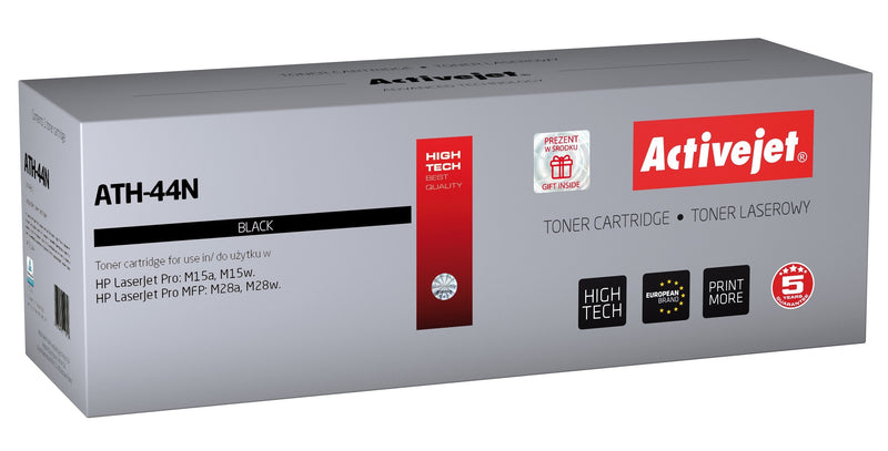 Activejet Toner ATH-44N (reemplazo HP 44A CF244A - Supreme - 1,000 Páginas - Black