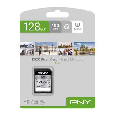 Pny Elite Memory Flash 128GB Sdxc Clase 10 Uhs-i — image 1