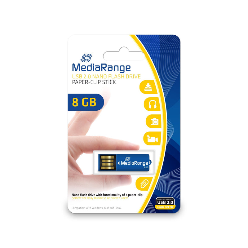 Mediarange MR975 Unit Flash USB 8GB USB Type a 2.0 Blue