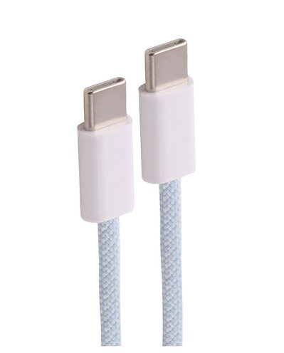 Shiverpeaks USB-C Cable Charging 2.0, 60W, Blue Textil, 3M