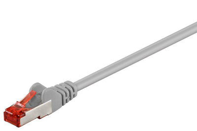 Goobay Network Cable CAT.6 5,0M Grey S/FTP 2x RJ45, Pvc, Cca — image 1