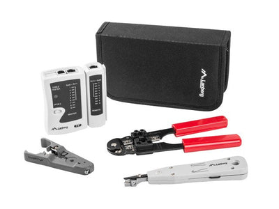 Lanberg Kit Tools Redes NT-0301,TESTER, Pelacables, Crimpadora, Tool Insercion — image 1