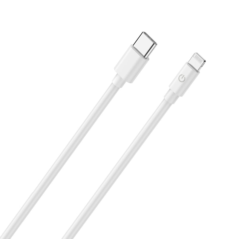 Realpower Cable Charging/Datos Type-c a Lightning 2M White Mfi
