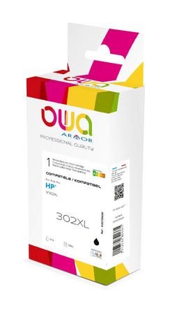 Ink Compatible Owa. HP 302XL Bk Black F6U68AE — image 1