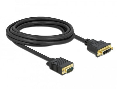 Delock Cable DVI 24 + 5 Female a VGA Male 3M — image 1
