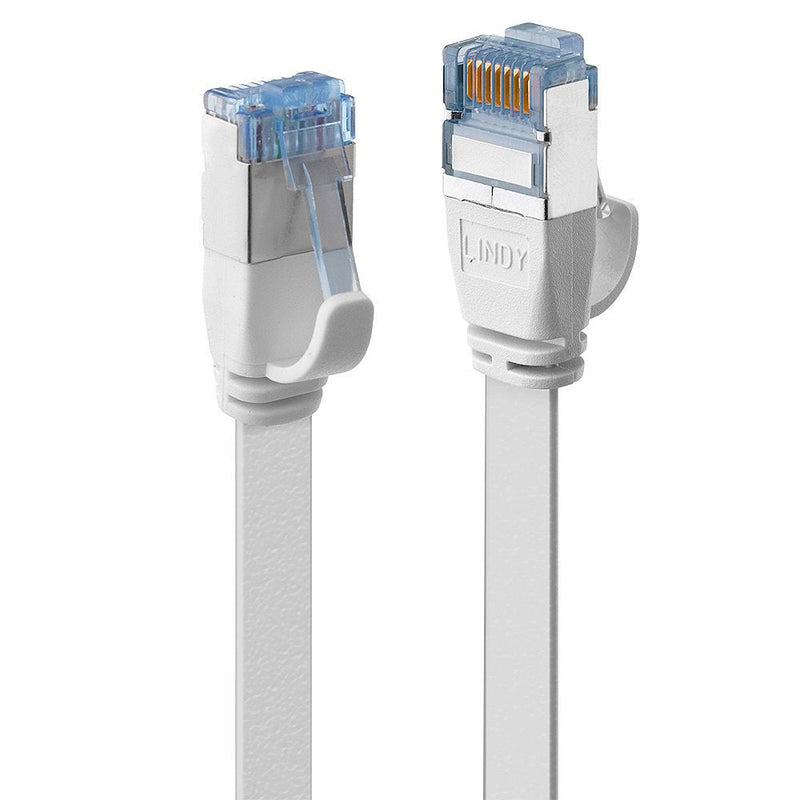 Lindy Network Cable CAT.6A U/FTP Flachband Blanco 3.00M