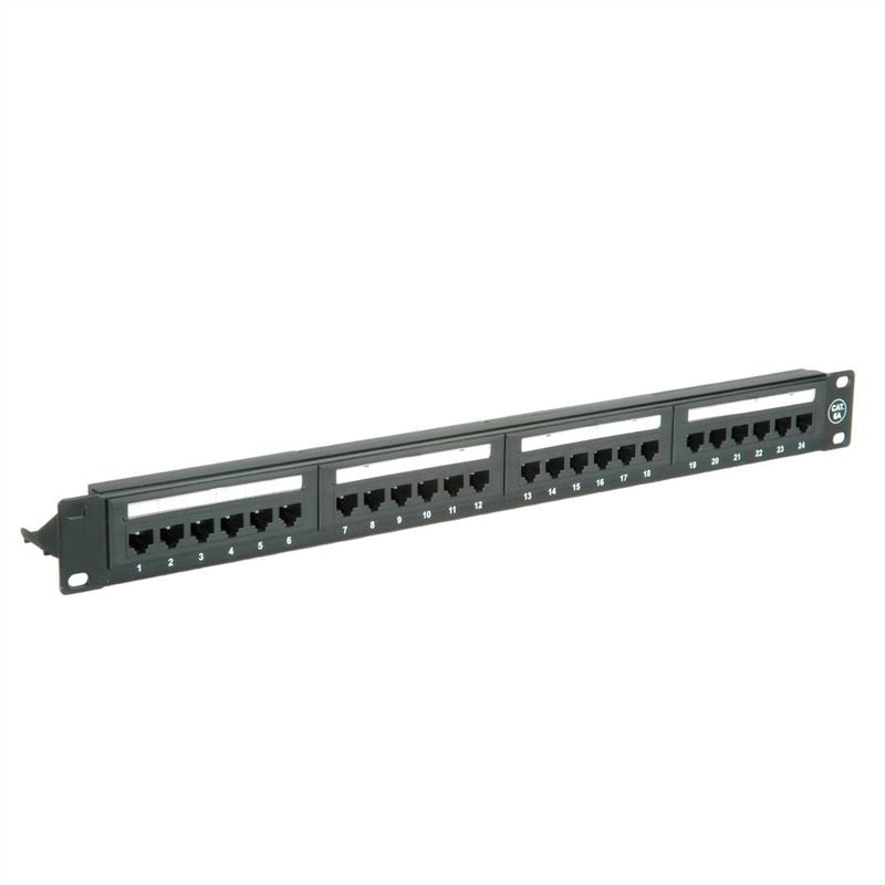 KAT.6A Class Ea 48,26CM 19PULGADAS-PATCHPANEL 24 P Without Apantallar Black