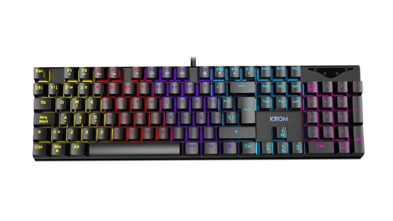 Krom Keyboard English Kasic Gaming USB Mecanico Iluminacion RGB Antighosting