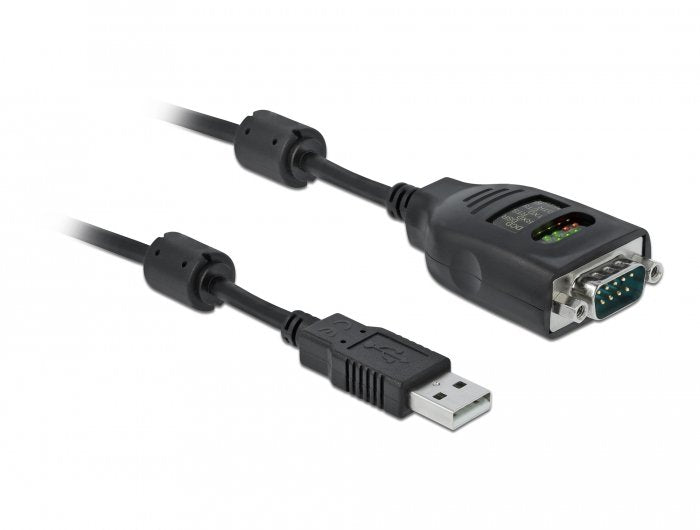 Delock Adapter USB Typ-a a Serie DB9 With 9 LED RS-232 Tester