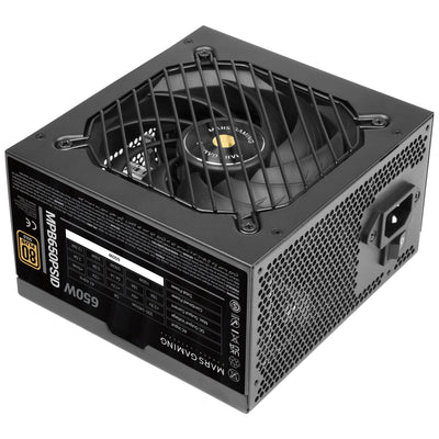 Mars Gaming Power Supply 650W MPB650PSID ATX3.1 80 + Gold Pfc Activo PCIE5.1 12V-2X6 Dc-dc Digital Smd Black — image 1