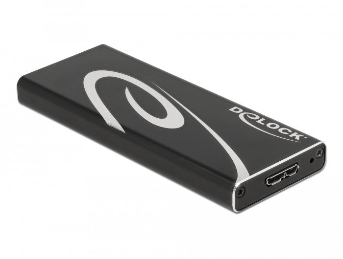 Delock 42007 Box External Hard Drive External Enclosure Unit Estado Sólido (SSD) Black M.2