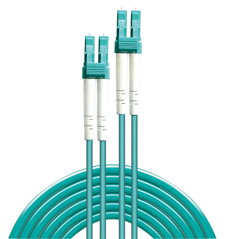 Lindy 150M OM3 Lc Duplex Cable Fibre Optic Turquesa