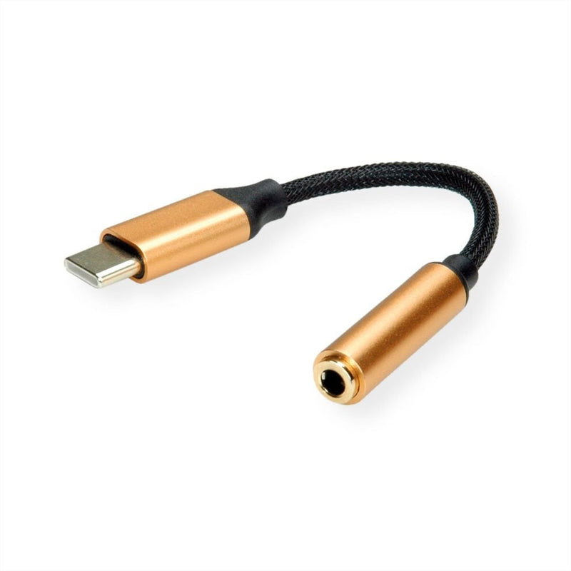 Roline Gold Adapter USB Type-c - 3,5MM Audio, M H, 0,13M