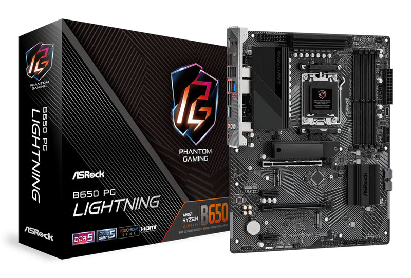 Asrock Motherboard B650 Pg Lightning AM5 ATX HDMI DDR5 Retail