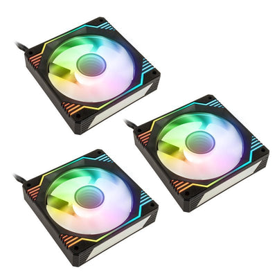Kolink Umbra X 120MM ARGB High Performance PWM Fan Triple Pack - Black — image 1