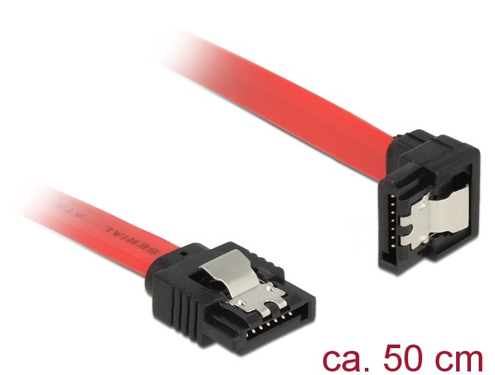 Delock Cable SATA 6GB/S Acodado Hacia Abajo 50CM