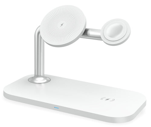 Realpower Charger Wireless Chargeair Mag Headphones Smartphone, Watch Smart White USB Indoor — image 1