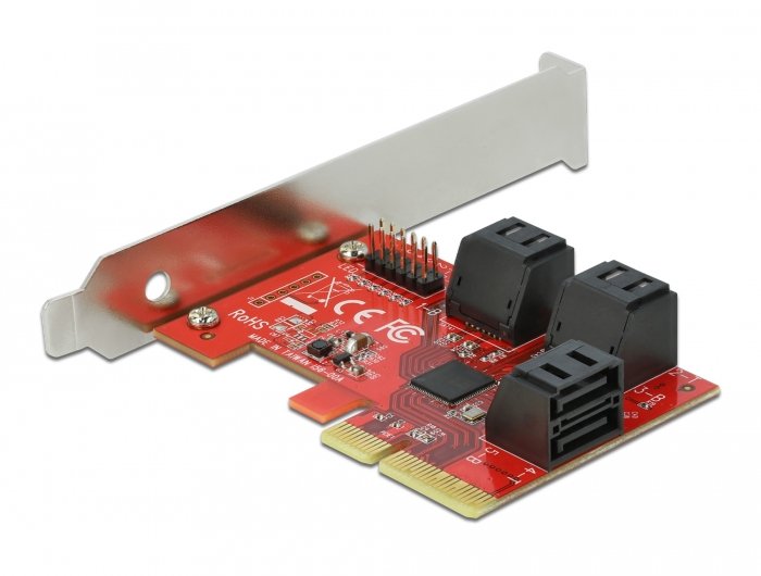 Delock Card SATA Pci Express X4 6 Ports - Factor Forma Perfil Low