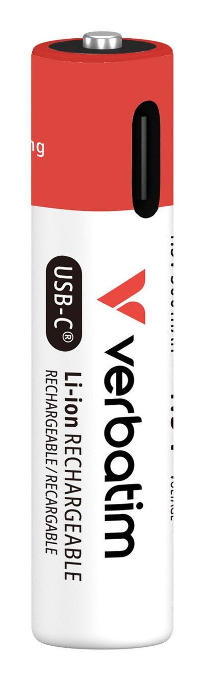 Verbatim Aaa-akkus With Usb-c-anschluss, Li-ion — image 1