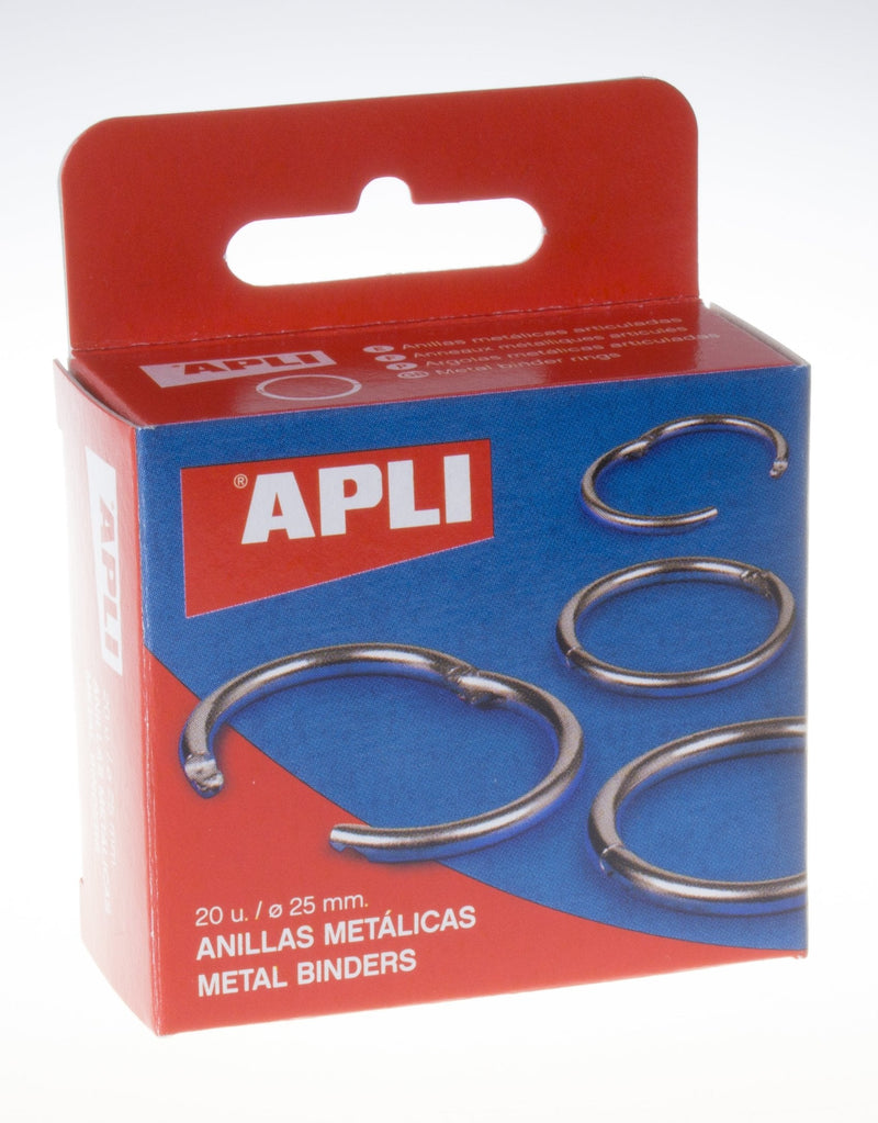 Apli Pack 20 Anillas Metalicas Articuladas Ø25MM