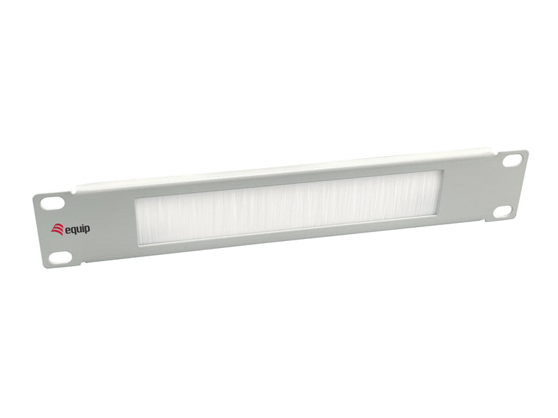 Panel Pasacables With Brush Cabinet Rack 10 Colour Grey Claro (ral 7035)