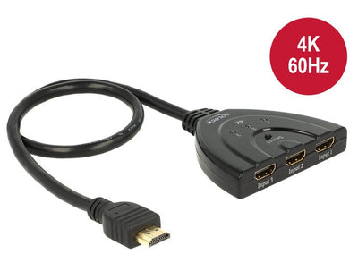Delock Switch HDMI 3 Entradas - 1 Output 4K 0.50M — image 1
