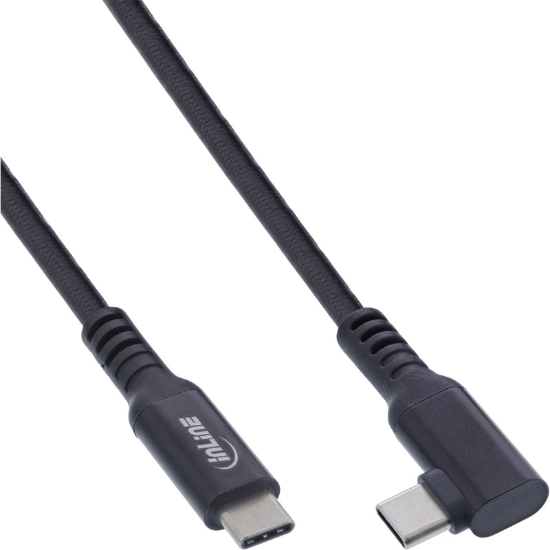 Inline® USB 3.2 GEN.1 Cable USB Type-c Male/Male Angled For Vr, Black 5M