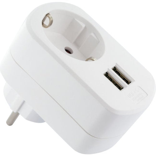 Schwaiger Adapter Charging USB 230V White — image 1
