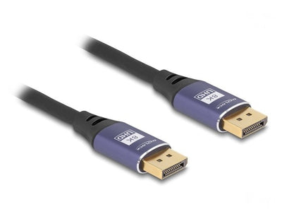 Delock 80600 Cable DisplayPort 8K 60 HZ 1M Metal Lila — image 1