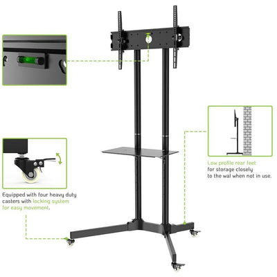 Techly ICA-TR6 Desk Mount Screen Plana Black — image 1