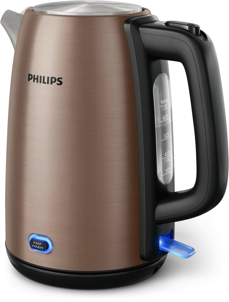 Philips Viva Collection HD9355/92 Tetera Eléctrica 1,7 L 2060W Black Cobre