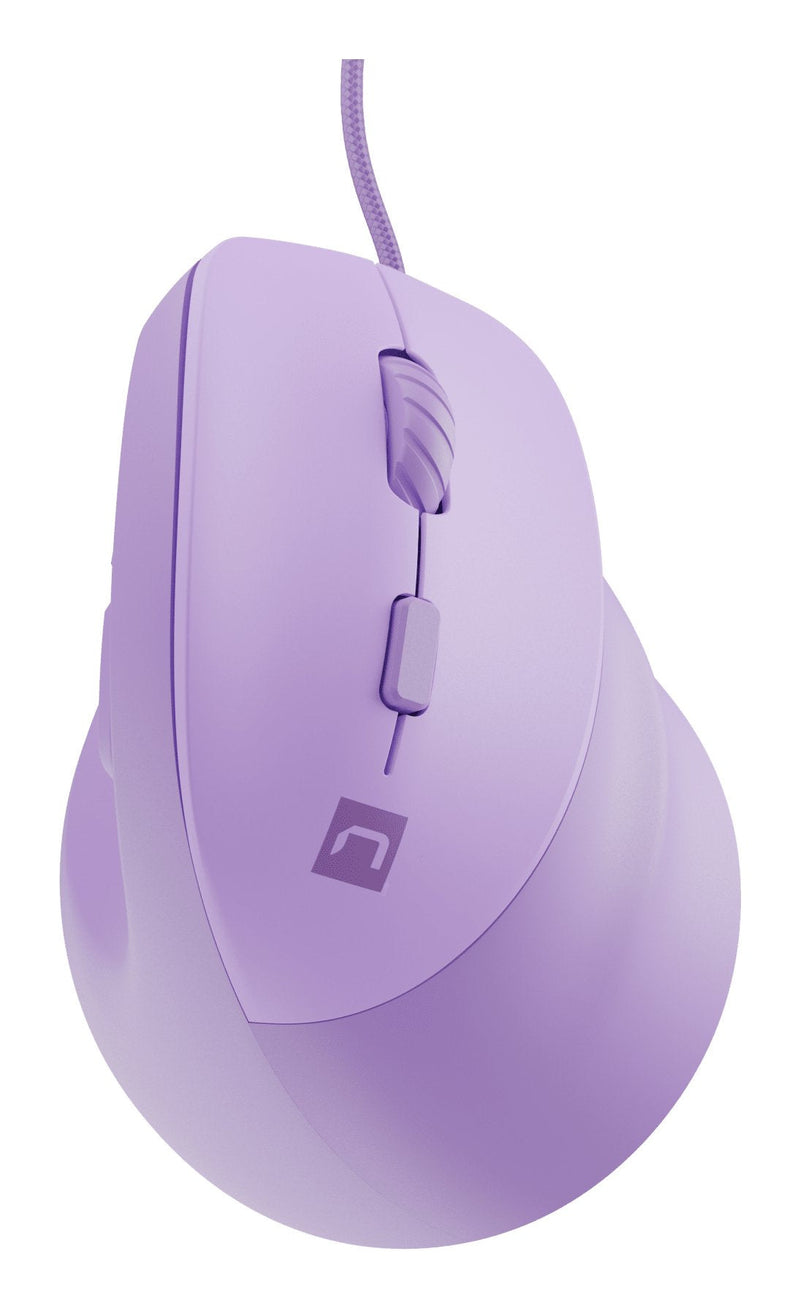 Natec Mouse Crake 2 Pro Vertical 12.800 DPI Optico Lavanda