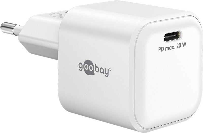 Goobay Fast Charger 20W USB-C Pd GaN White 76691