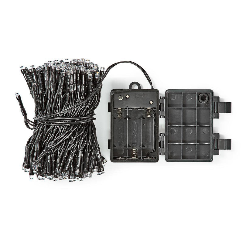 Garland a Batteries Multifuncion 24 Leds Cable Black Light White Calido 2,30M