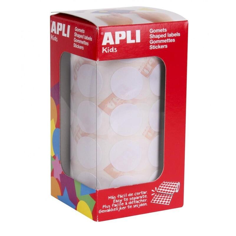 Apli Gomets Redondos 20MM Roll White