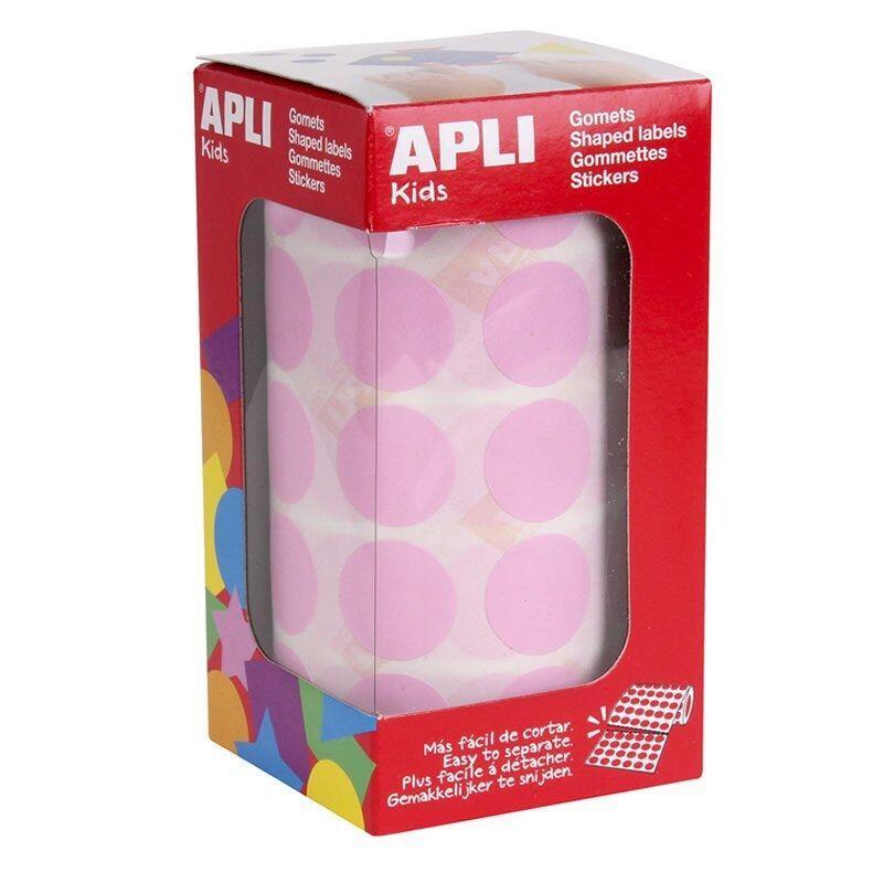 Apli Gomets Redondos 20MM Roll Pink