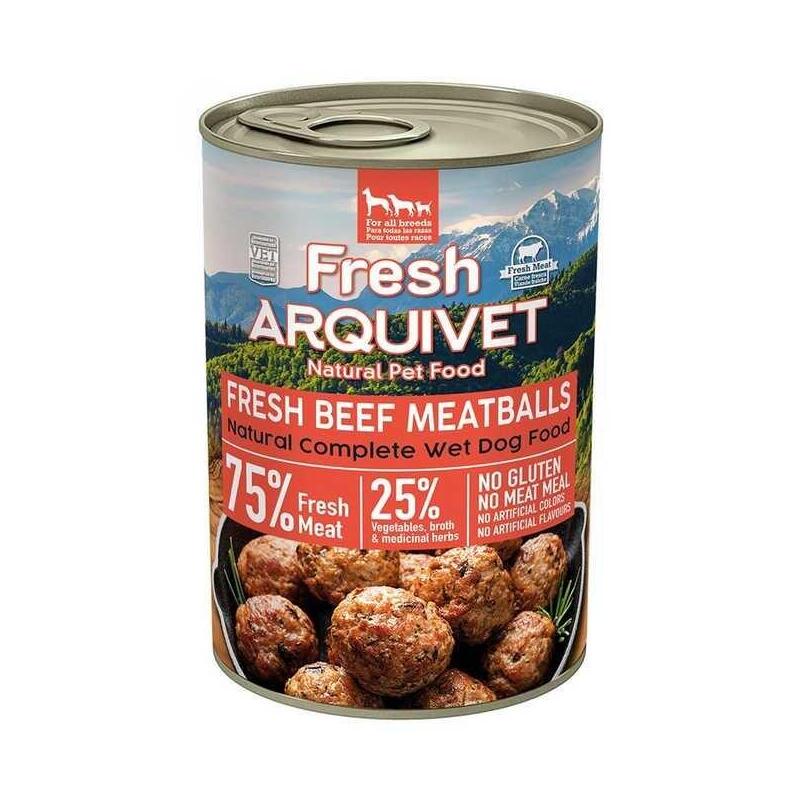 Arquivet Fresh Beef Meatballs In Sauce - Comida Húmeda Perros - 400G