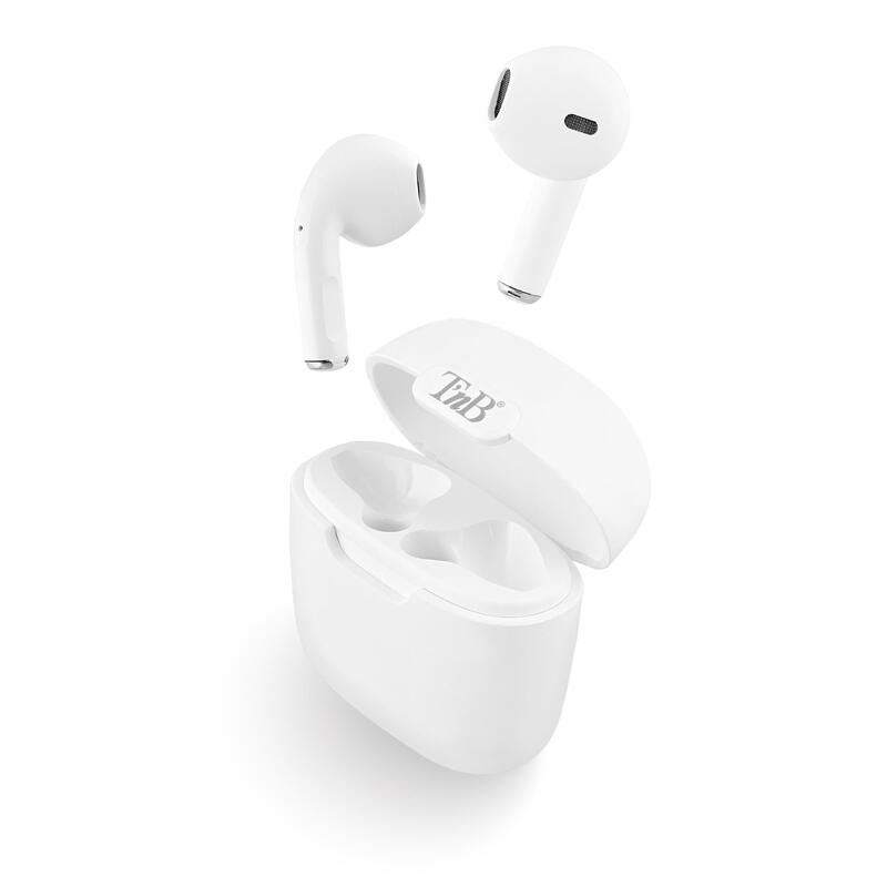 T'nb Headphones Bluetooth Inalámbricos With Control Touchscreen Microphone White