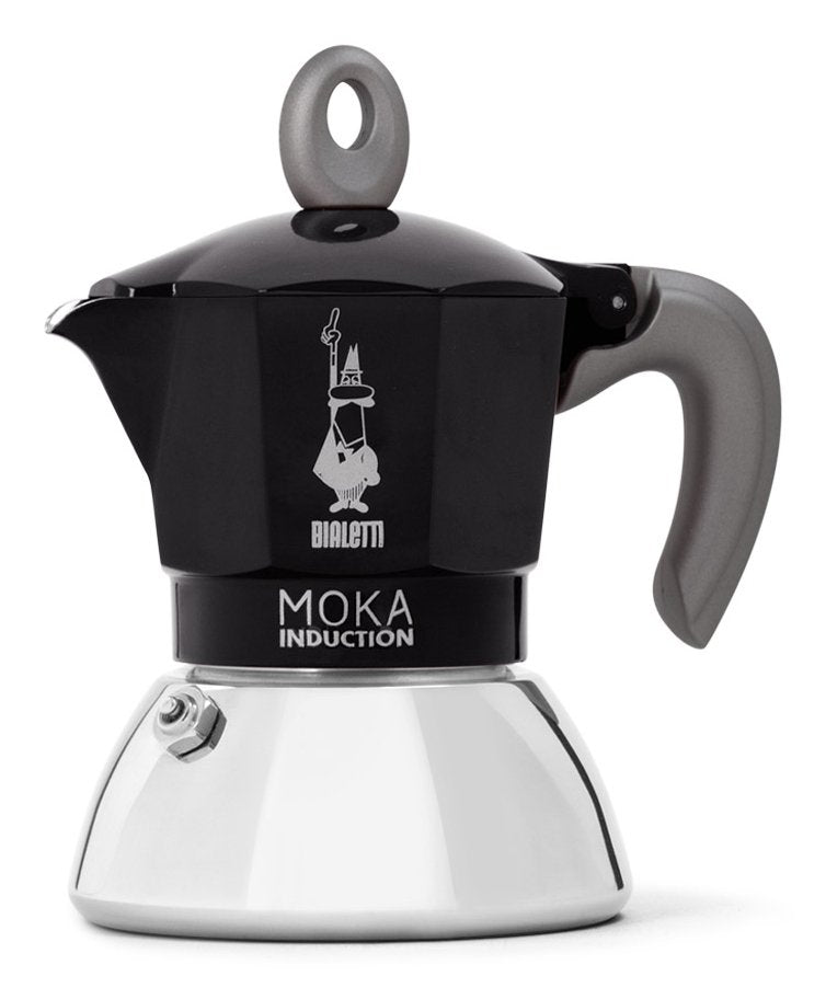 Bialetti Coffee Machine Italiana New Moka Induction Black 2 Cups