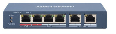 Hikvision Switch PoE 4-PORT L2 Unmanaged DS-3E0106HP- And — image 1