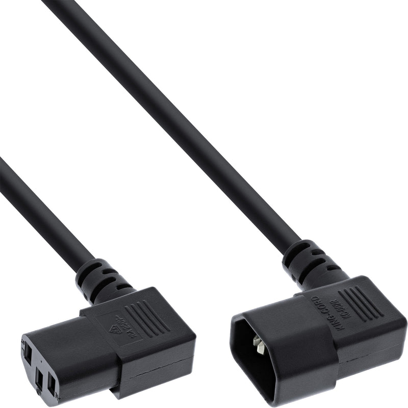 Inline Cable Power , C13 a C14, Black 5,0M Ángulo